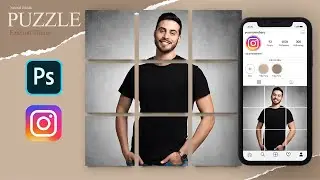 How to create INSTAGRAM PUZZLE FEED in Photoshop