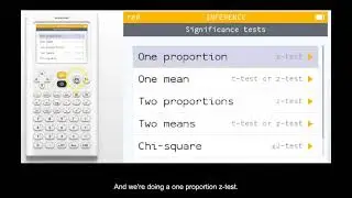 NumWorks Quick Tip 13 One Proportion Z Test