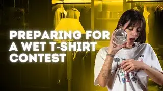 Getting Ready For a Wet T-shirt Contest. Shorted Video (4K) | Try-On Haul by The Very Elfa