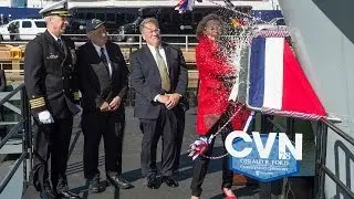 Gerald R. Ford (CVN 78) Christened