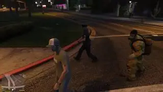 GTA V: Trevor Killed By Firefighter