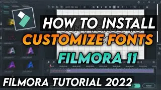 HOW TO INSTALL CUSTOM FONTS IN FILMORA | FILMORA 11 TUTORIALS | TAGALOG TUTORIAL