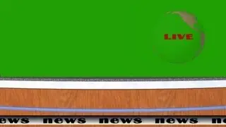 news studio animation 2 - green screen effect