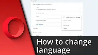 How to change language on Opera | Opera change language ✅ Tutorial