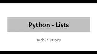 Python Lists || Lists in Python || Learn python || Python programming for beginners