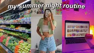 my summer night routine 🌟🌷