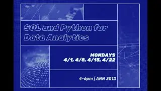 SQL and Python for Data Analytics Series: Data Analytics using SQL and Python