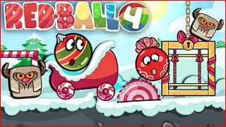 red ball 4 | новая игра | обновление | НОВЫЙ ГОД | Несносный красный шарик от Спуди !