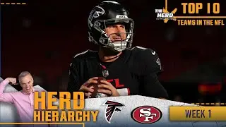 Herd Hierarchy: 49ers start lower, Falcons make cut, Chiefs round out Colin's Top 10 | THE HERD