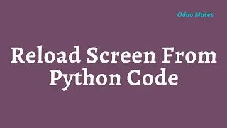 How To Reload The Screen From Python Code In Odoo || Refresh Odoo Screen From Python Code in Odoo