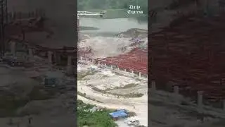 Water Treatment Plant project near Taman Mas Puchong river bank collapse