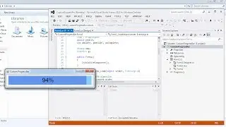 Visual Studio | Design a custom ProgressBar in C#