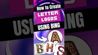 Generate AI Letter Logos INSTANTLY with Bing Chat for FREE #shorts #ai