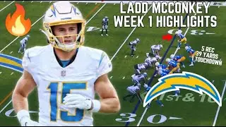 Ladd McConkey EVERY CATCH from NFL Debut vs Raiders 🔥👀 || Chargers vs Raiders 2024 || ⚡