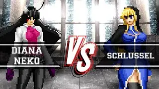 MUGEN: Diana Neko vs Schlussel