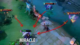 MIRACLE 1v3 MID gank with Void Spirit — Dota 2 Midlane