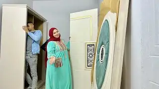 فجأة حماتي بغرفة نوم جديده🙈اخيرا عوضتها رد فعل حماتي لما دخلت شافته تخيلو❔