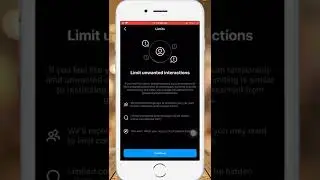 How to Use Limits on Instagram || Limit Unwanted Interactions #shorts