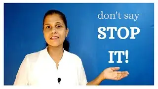 Avoid saying STOP IT! English with Sam | Spoken English in Sinhala