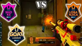 Team Lobanjica vs Team shoke Highlights - 1xBet GOAT League 2023 - CSGO