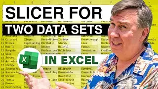 Excel Slicer Secrets: Slicer For Two Data Sets - Episode 2198