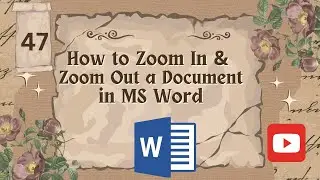 How to Zoom In and Zoom Out in MS Word Document | MS Word Me Page ko Zoom kaise kare | #msword