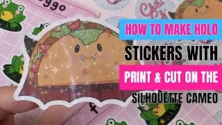 How to make stickers with print and cut on the Silhouette Cameo