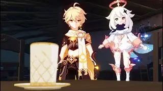 We made first drink for diluc cutscene | genshin new event