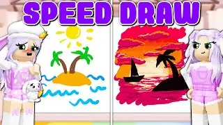 Speed Draw With My Sister! (Roblox)