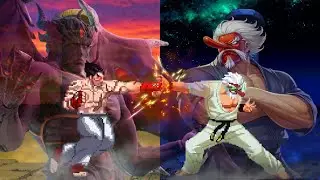 Kazuya Mishima vs Mr.Karate ft. Serious Mr.Karate l Tekken X Art of Fighting l Namco X SNK