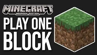 How To Play Minecraft One Block On Mobile (Minecraft Bedrock 1.21)