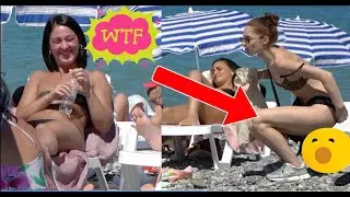 🔥 Funny crazy Girl prank on the beach 🔥 - 🔥 Best of Just For Laughs 😲 AWESOME REACTIONS 😲