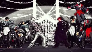 [KOF Mugen] White Flame Orochi Iori Team Vs Black Flame Orochi Iori Team