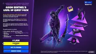 *NEW* Fortnite Galaxy Knight Level Up Quest Pack Bundle Showcase (Axion Sentinel,Celestial Shell...)