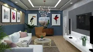 living Room interior design in 2022 ,using SketchUp