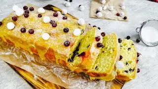 Cranberry-orange CAKE with orange icing that MELTS in your mouth! / The best Х-MAS recipe