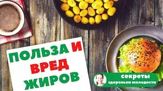 🔺ПОЛЬЗА И ВРЕД ЖИРОВ 🍔 ЖИРЫ В ПИТАНИИ ЧЕЛОВЕКА🥜 (как сохранить здоровье)