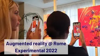 Augmented reality art exhibition at Rome Experimental 2022 | Akane Hiraoka with Overly