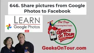 How Do I Share Google Photos to Facebook? Tutorial Video 646