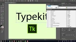 Typekit with Adobe Illustrator