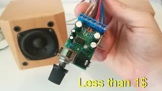 TDA2822 M amplifier board 5W - Les than 1$ !!! (How it sounds)