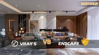 V-Ray 5 vs Enscape Render | Sketchup