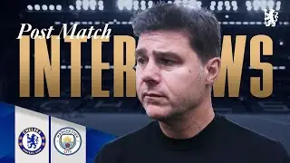 POCHETTINO & PALMER react post-match | Chelsea 4-4 Man City | Chelsea FC 2023/24