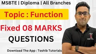 Applied Mathematics 2nd Semester Diploma |  Demo Lecture | Crash Course | Toshib Tutorials