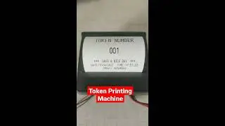 Token Printing Machine using Arduino