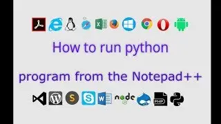 How to run python program with Notepad++