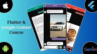 Flutter & Gemini Course - Build Chatbots & Assistant in Flutter- How to use Gemini API in Flutter