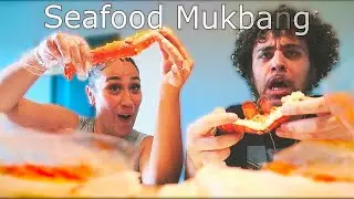 Seafood Boil Mukbang Crab & Lobster [watch us eat]