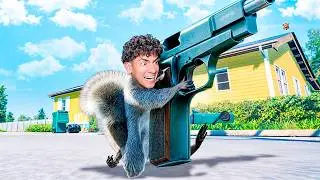 ME CONVERTI EN UNA ARDILLA CON PISTOLAS 🐿️ - Squirrel with a Gun | TheDonato