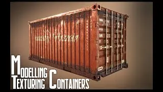Blender Modeling Texturing Container Timelapse